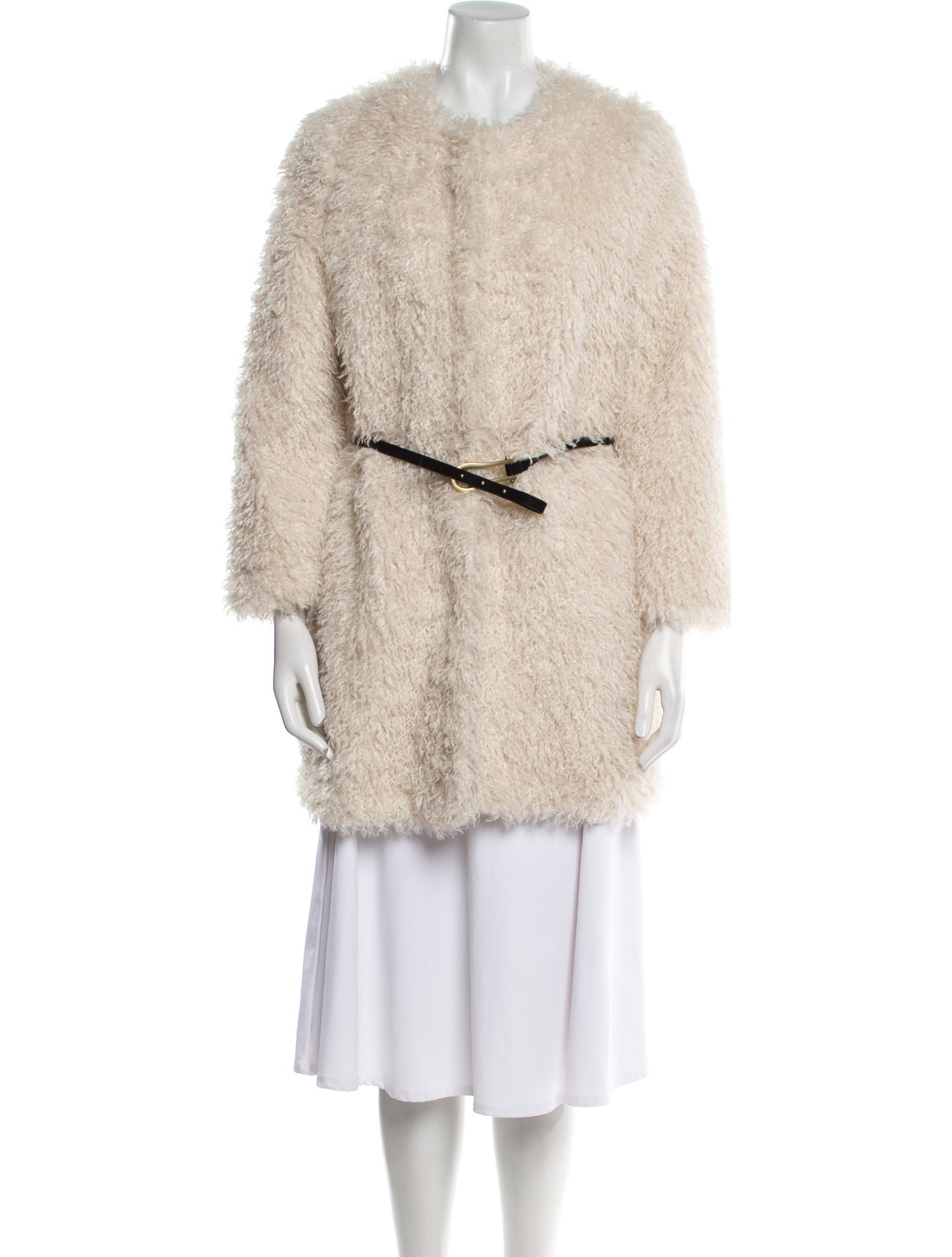 Donna Karan Faux Fur Jacket