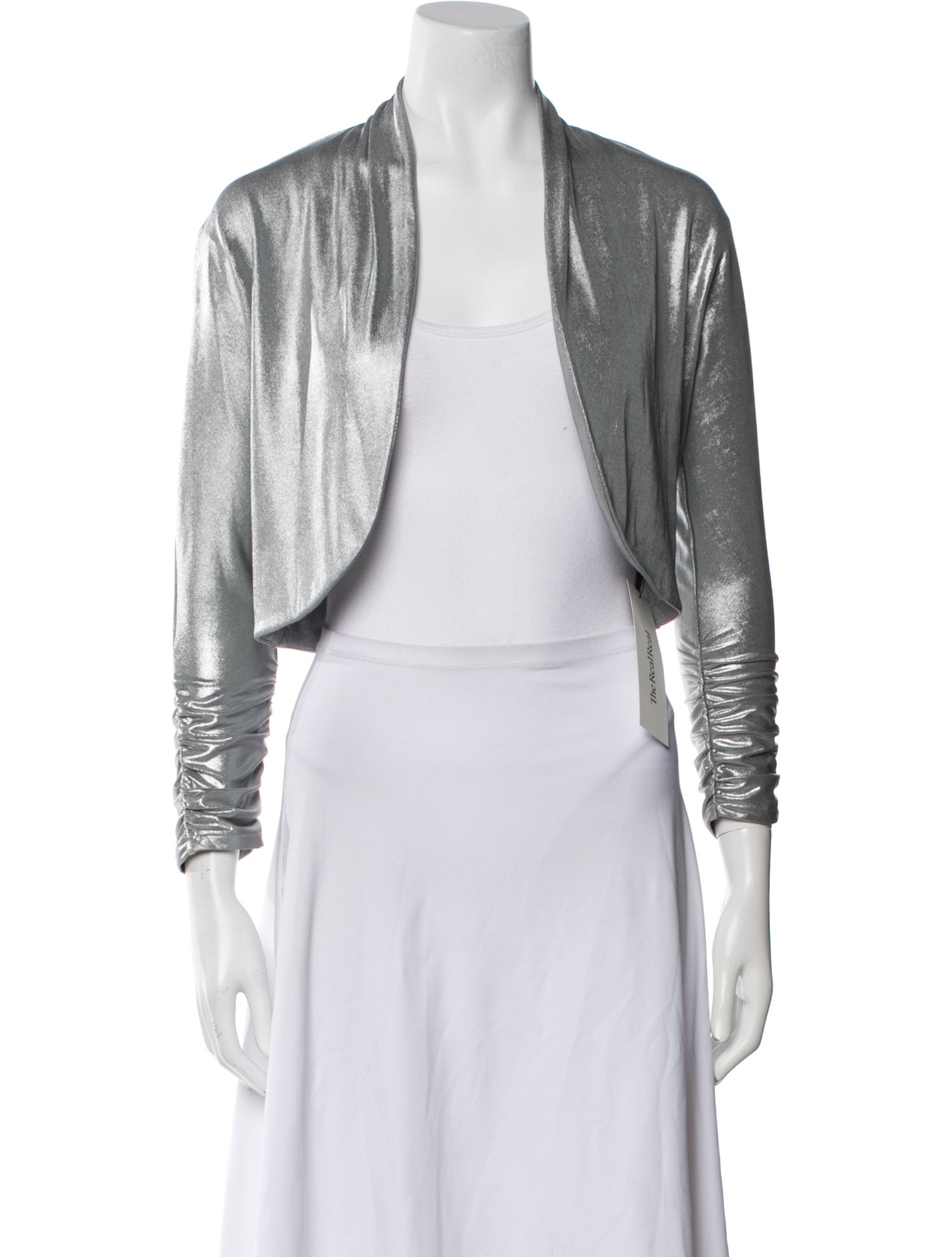 Donna Karan Striped Bolero