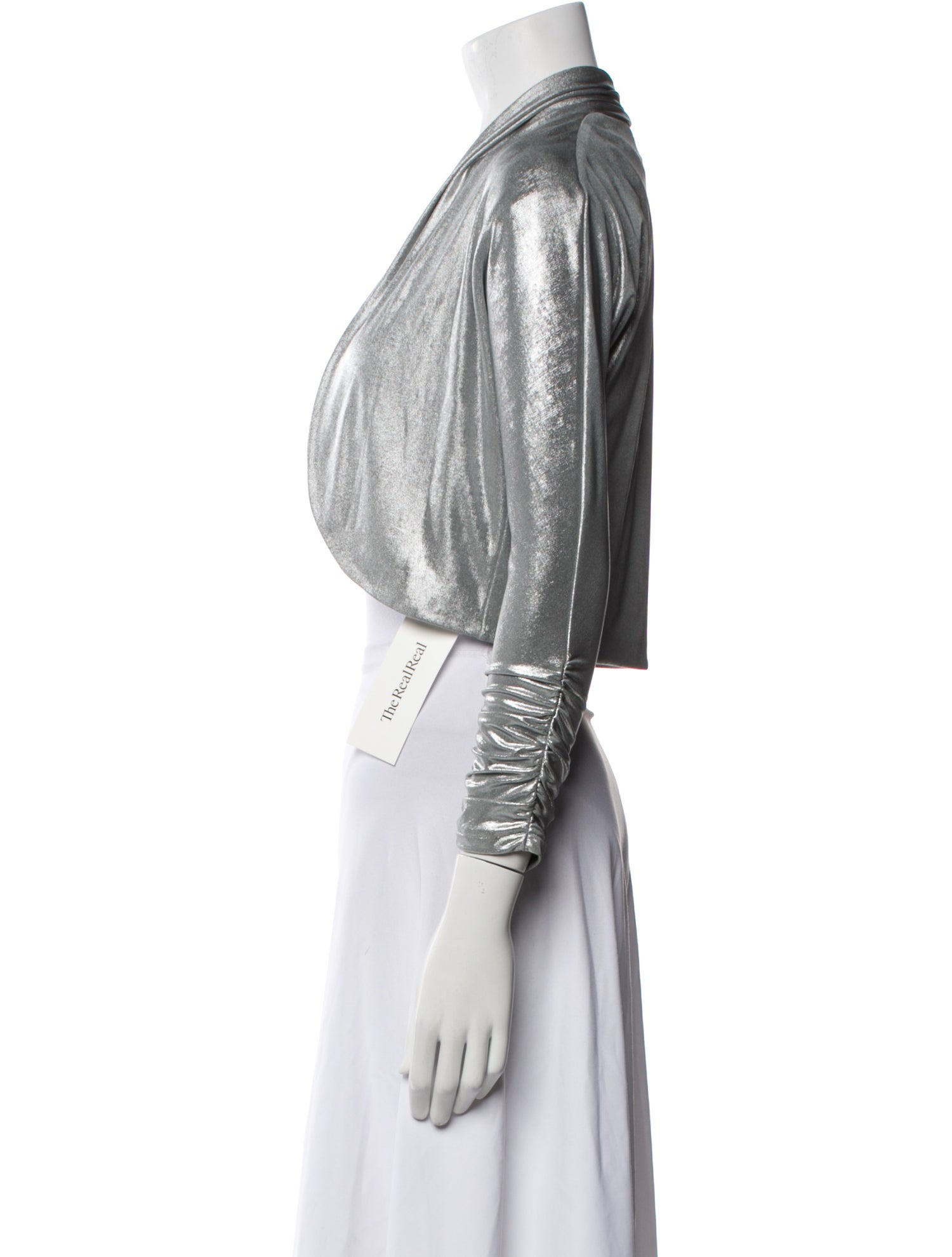 Donna Karan Striped Bolero