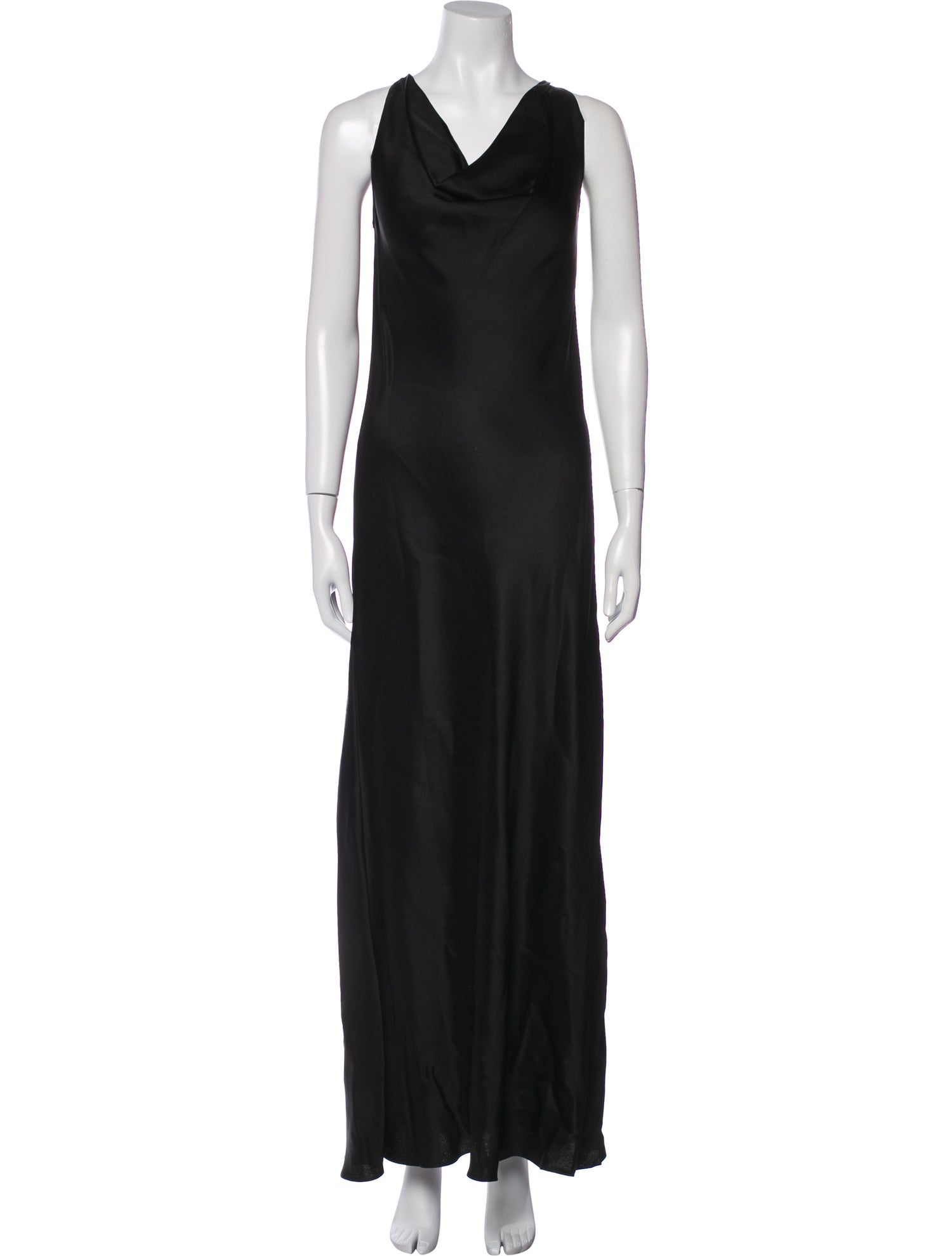 Donna Karan Cowl Neck Long Dress