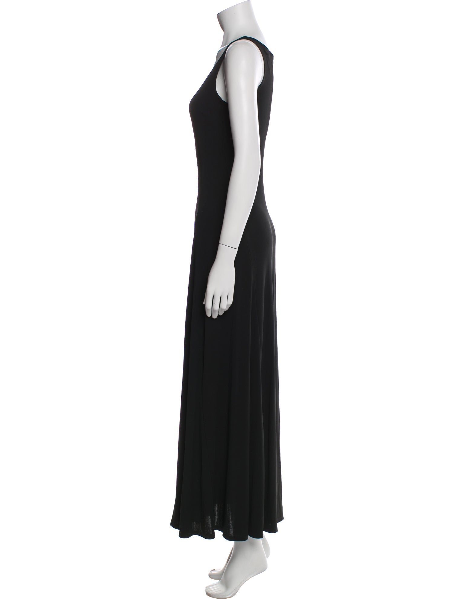 Donna Karan Scoop Neck Long Dress