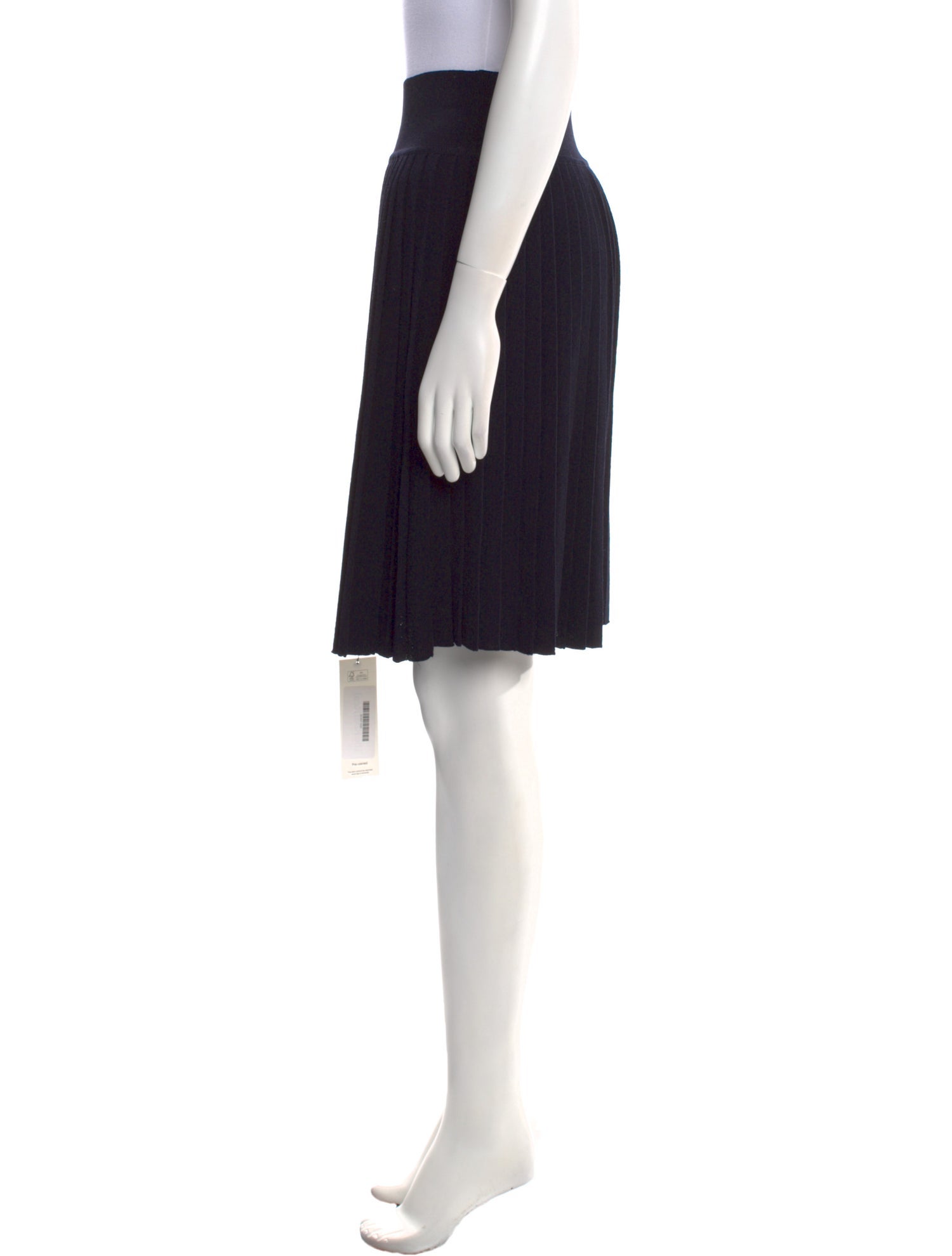 Donna Karan Pleated Accents Knee-Length Skirt