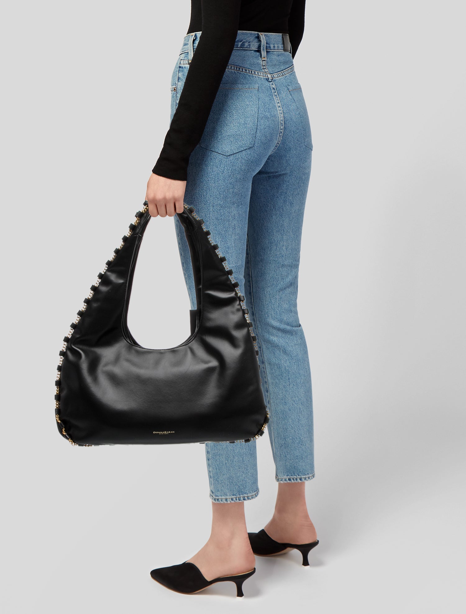 Donna Karan Leather Hobo