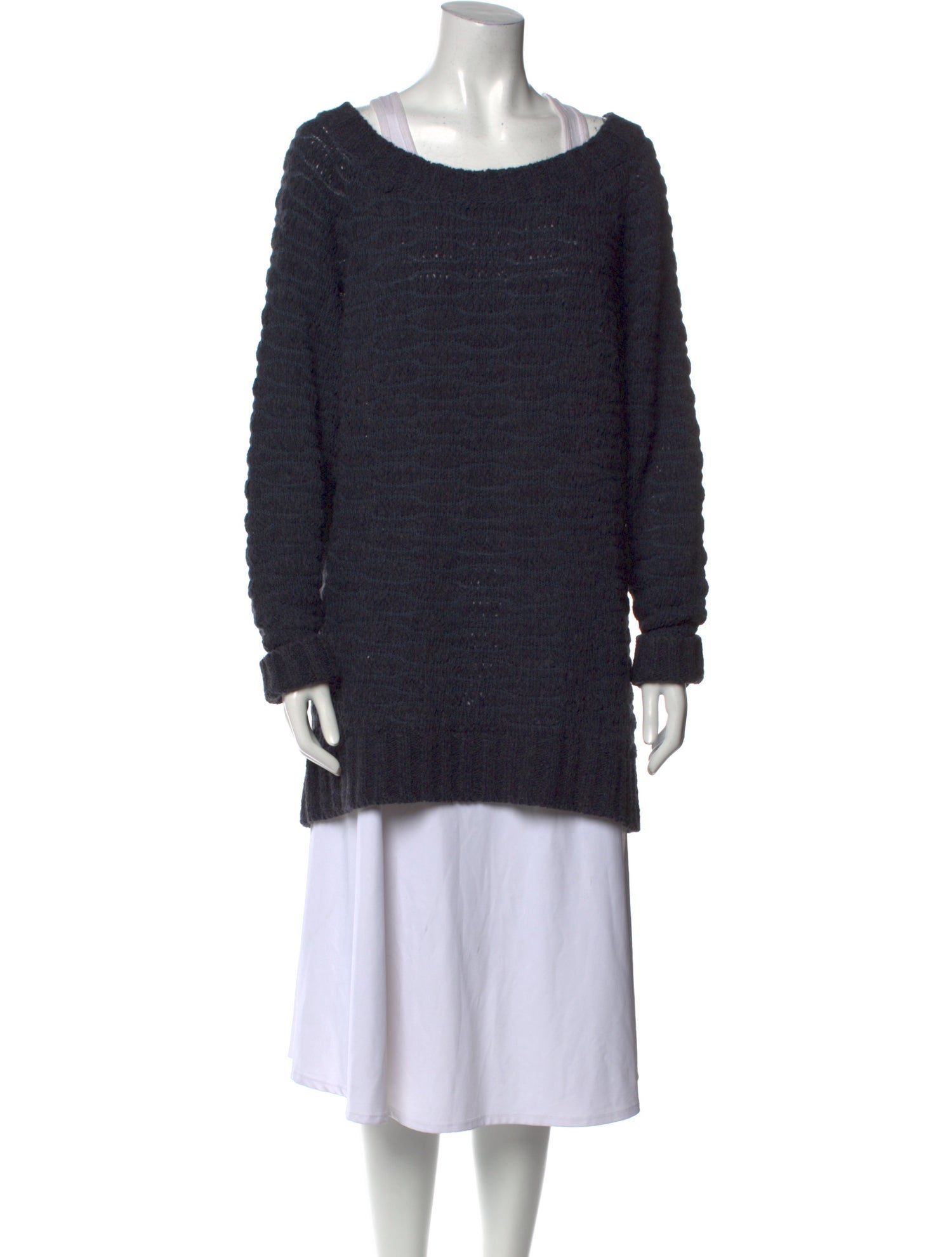 Donna Karan Bateau Neckline Sweater