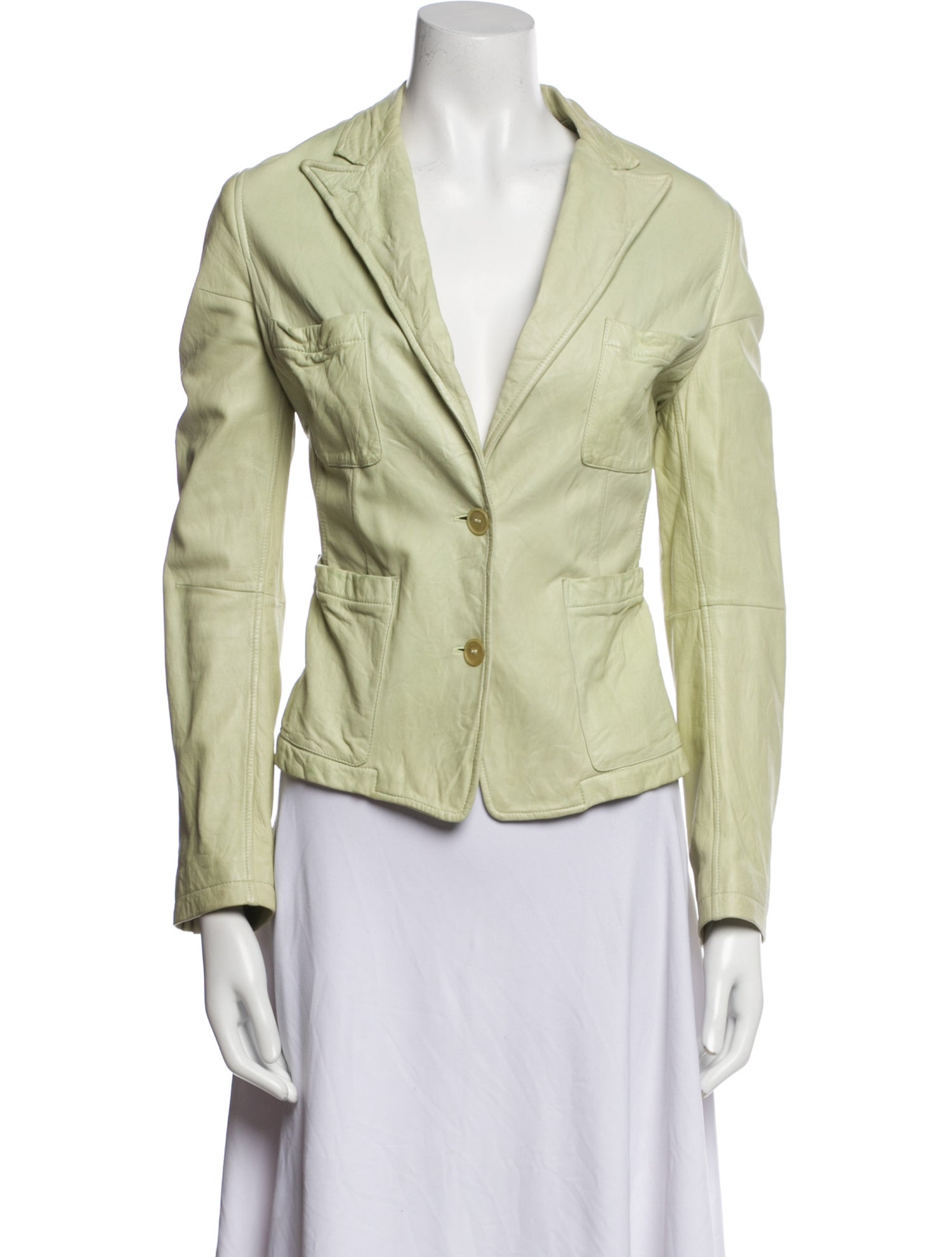 Donna Karan Vintage Lambskin Blazer