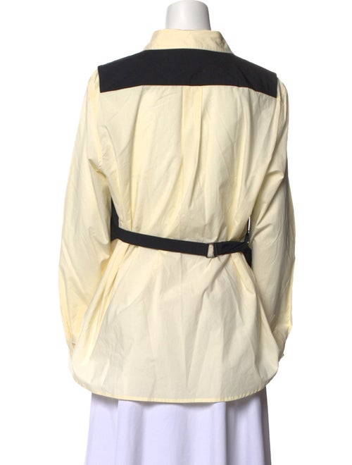 Donna Karan Long Sleeve Button-Up Top