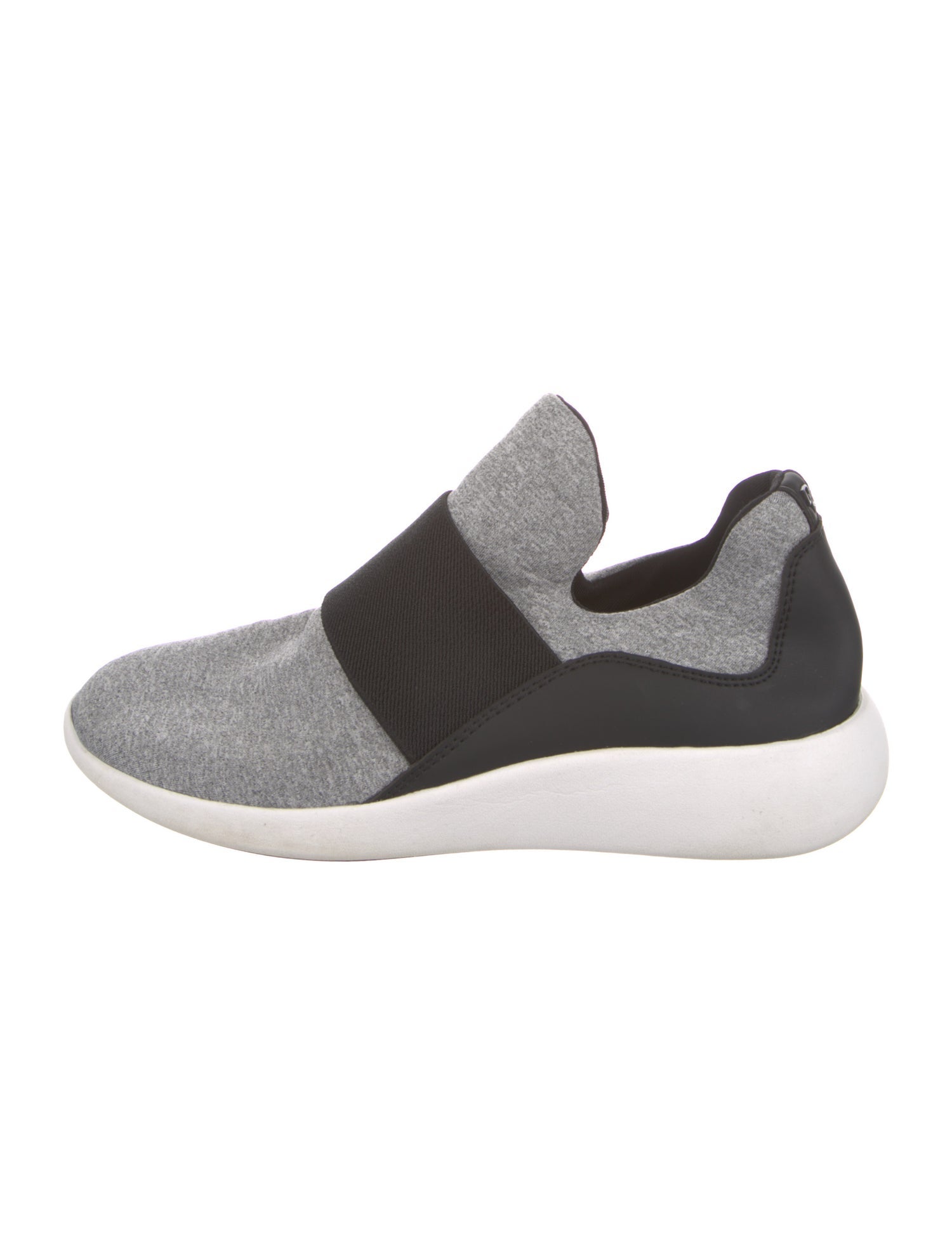Donna Karan Leather Colorblock Pattern Sneakers
