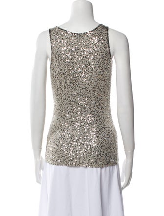 Donna Karan Cashmere Printed Top