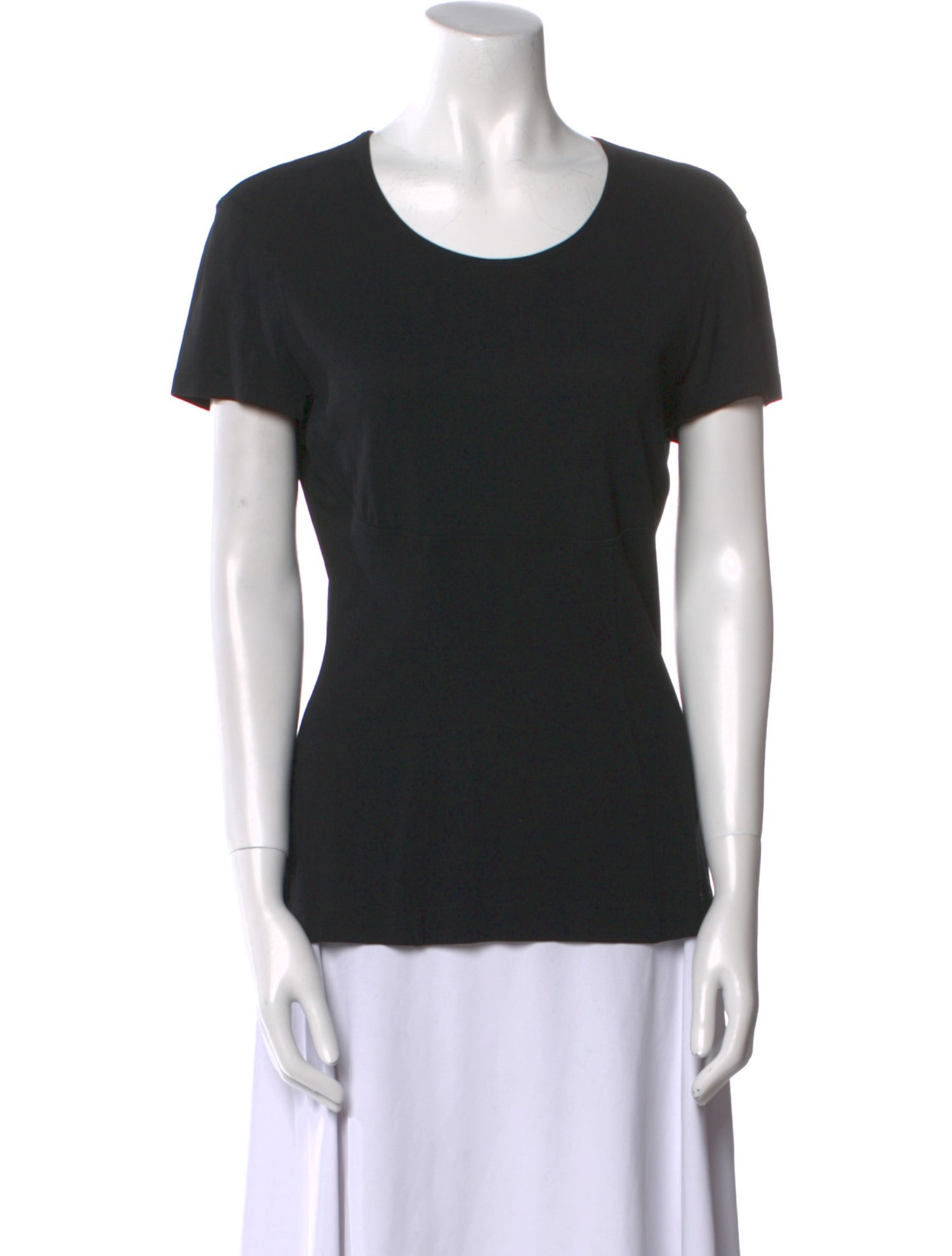 Donna Karan Scoop Neck Short Sleeve T-Shirt