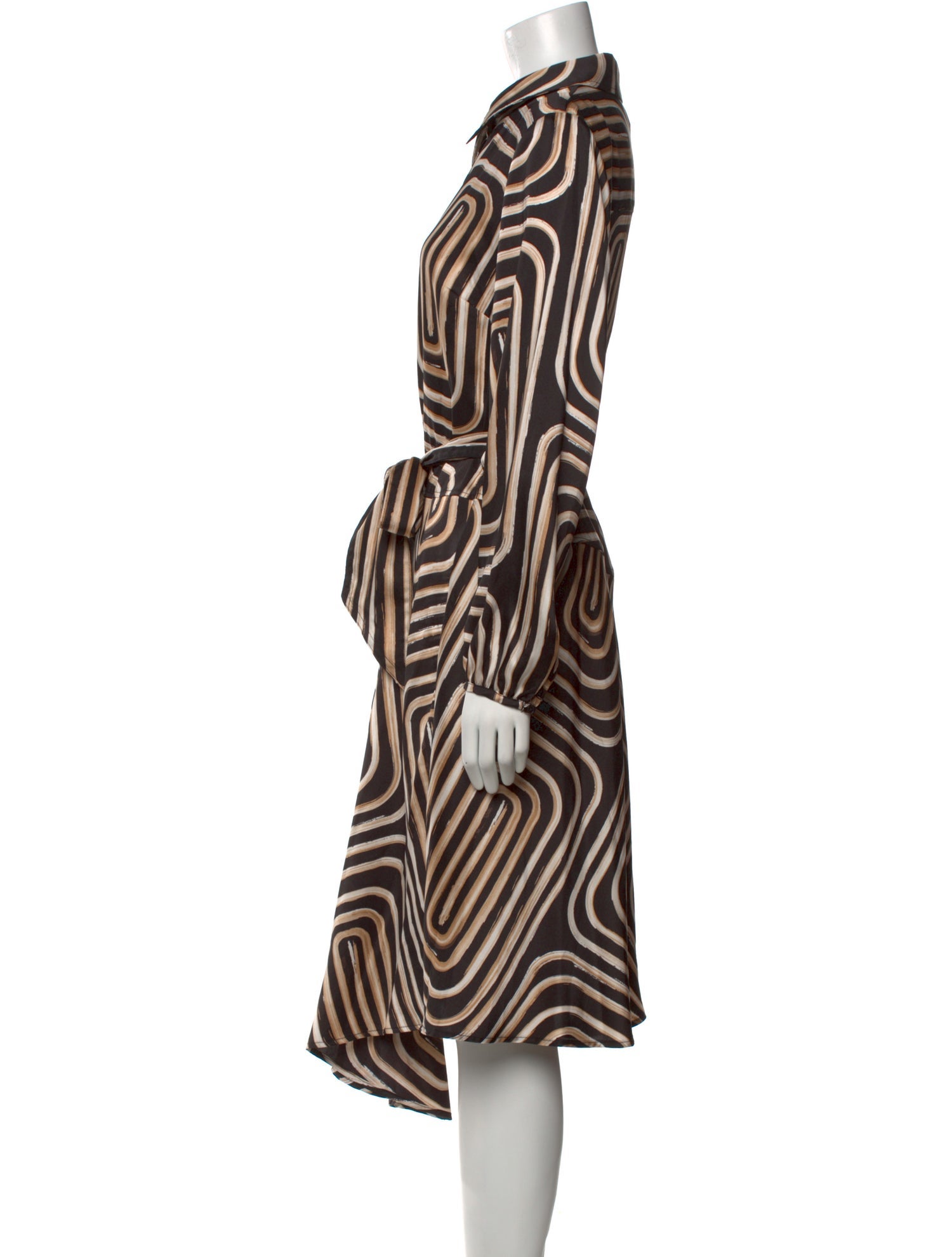 Donna Karan Animal Print Midi Length Dress