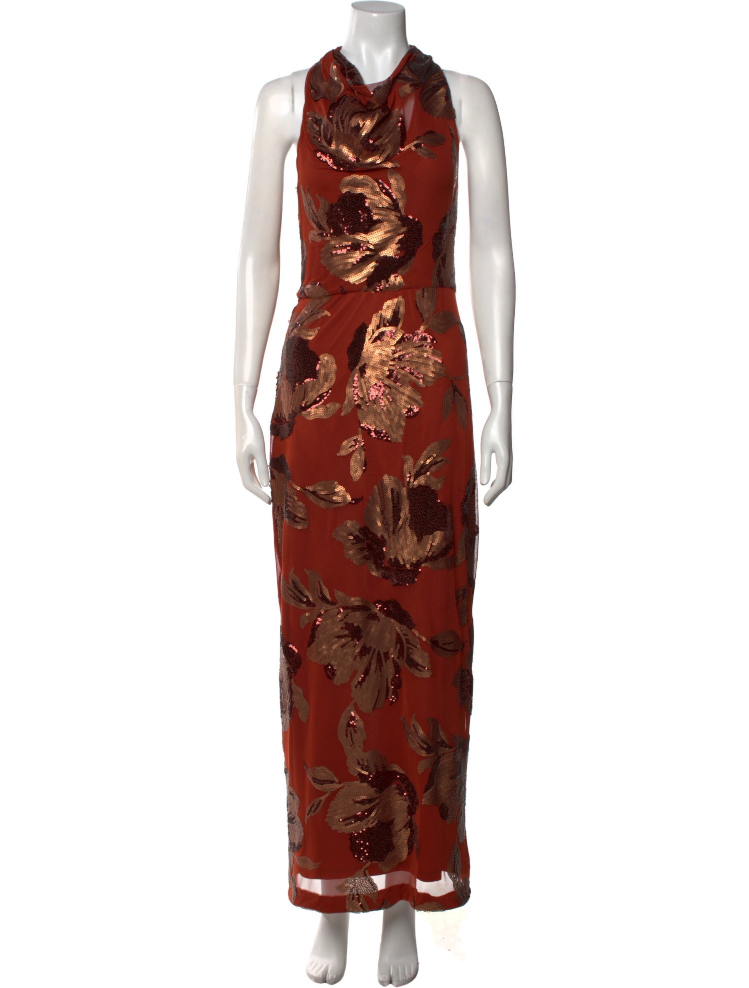 Donna Karan Floral Print Long Dress