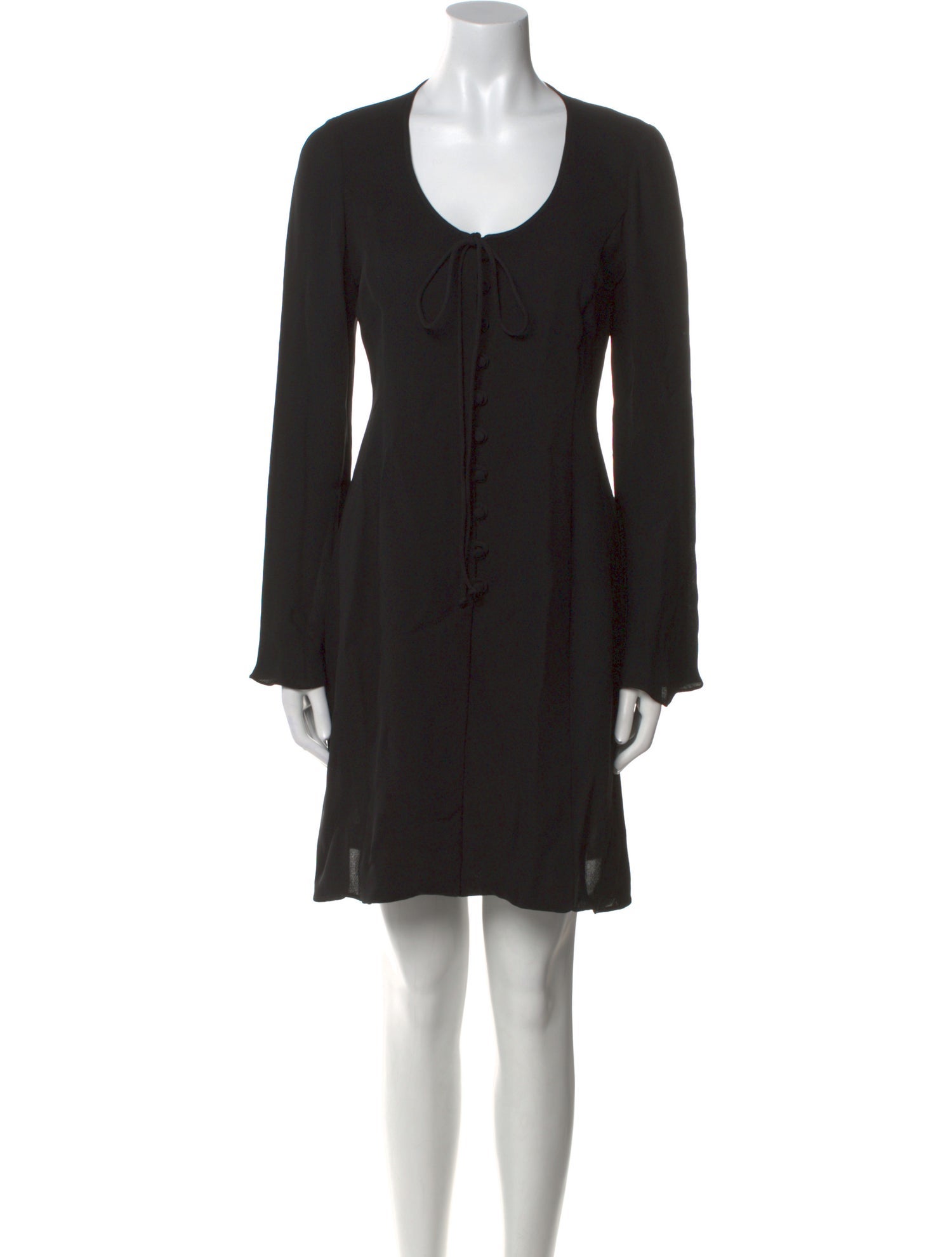 Donna Karan Scoop Neck Mini Dress