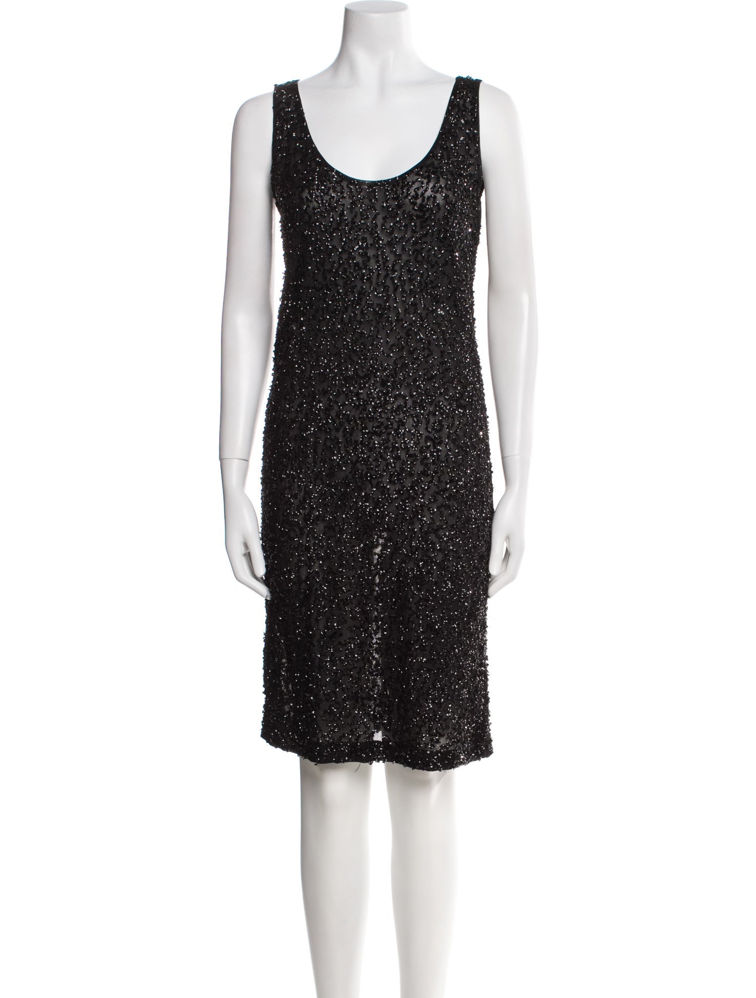 Donna Karan Scoop Neck Mini Dress
