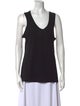 Donna Karan V-Neck Sleeveless Top