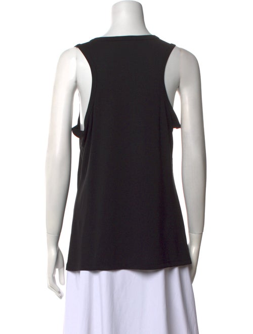 Donna Karan V-Neck Sleeveless Top