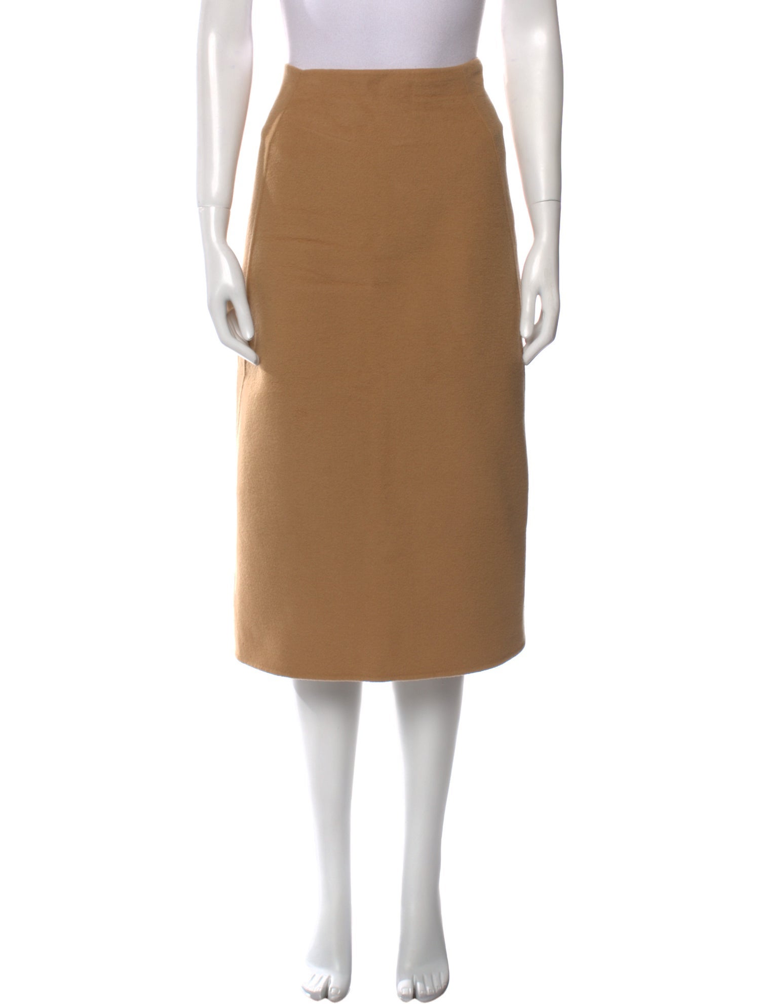 Donna Karan Wool Midi Length Skirt