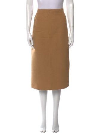 Donna Karan Wool Midi Length Skirt