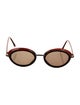Donna Karan Round Tinted Sunglasses
