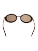Donna Karan Round Tinted Sunglasses