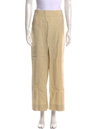 Donna Karan Linen Wide Leg Pants