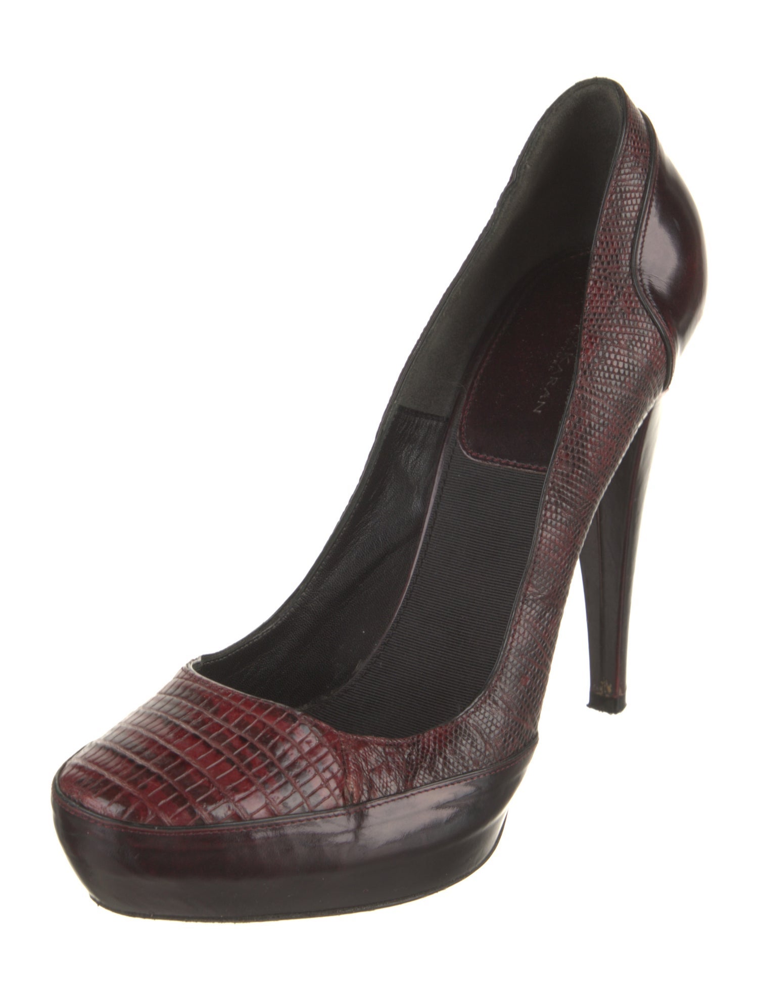 Donna Karan Leather Printed Pumps