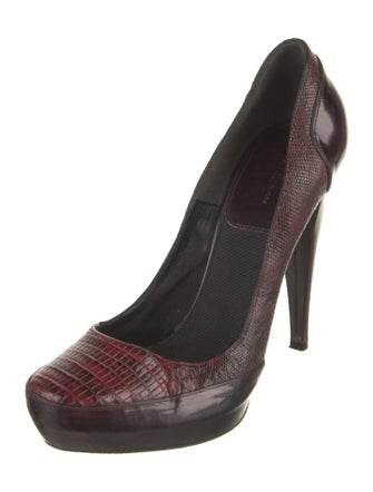Donna Karan Leather Printed Pumps