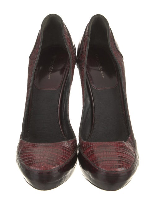 Donna Karan Leather Printed Pumps