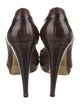 Donna Karan Leather Printed Pumps
