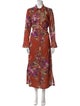 Donna Karan Floral Print Long Dress