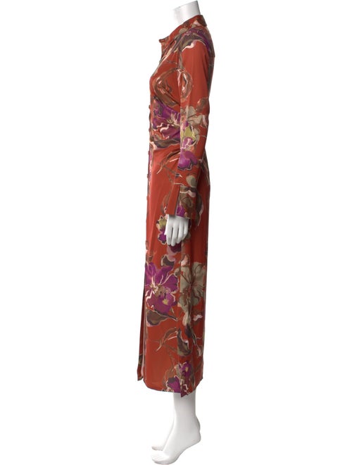 Donna Karan Floral Print Long Dress