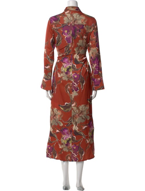 Donna Karan Floral Print Long Dress