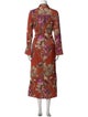 Donna Karan Floral Print Long Dress