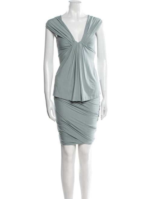 Donna Karan Ruffle Embellishment Skirt Set