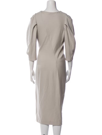 Donna Karan Wool Midi Length Dress