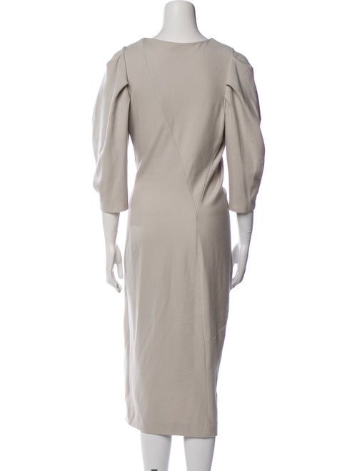 Donna Karan Wool Midi Length Dress