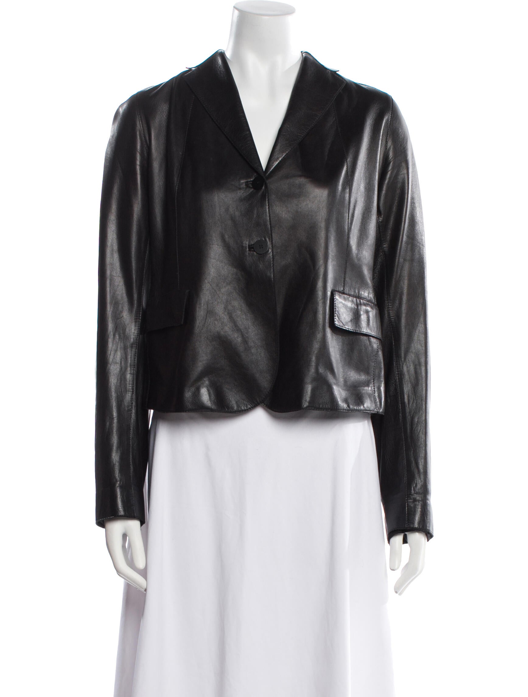 Donna Karan Lambskin Evening Jacket