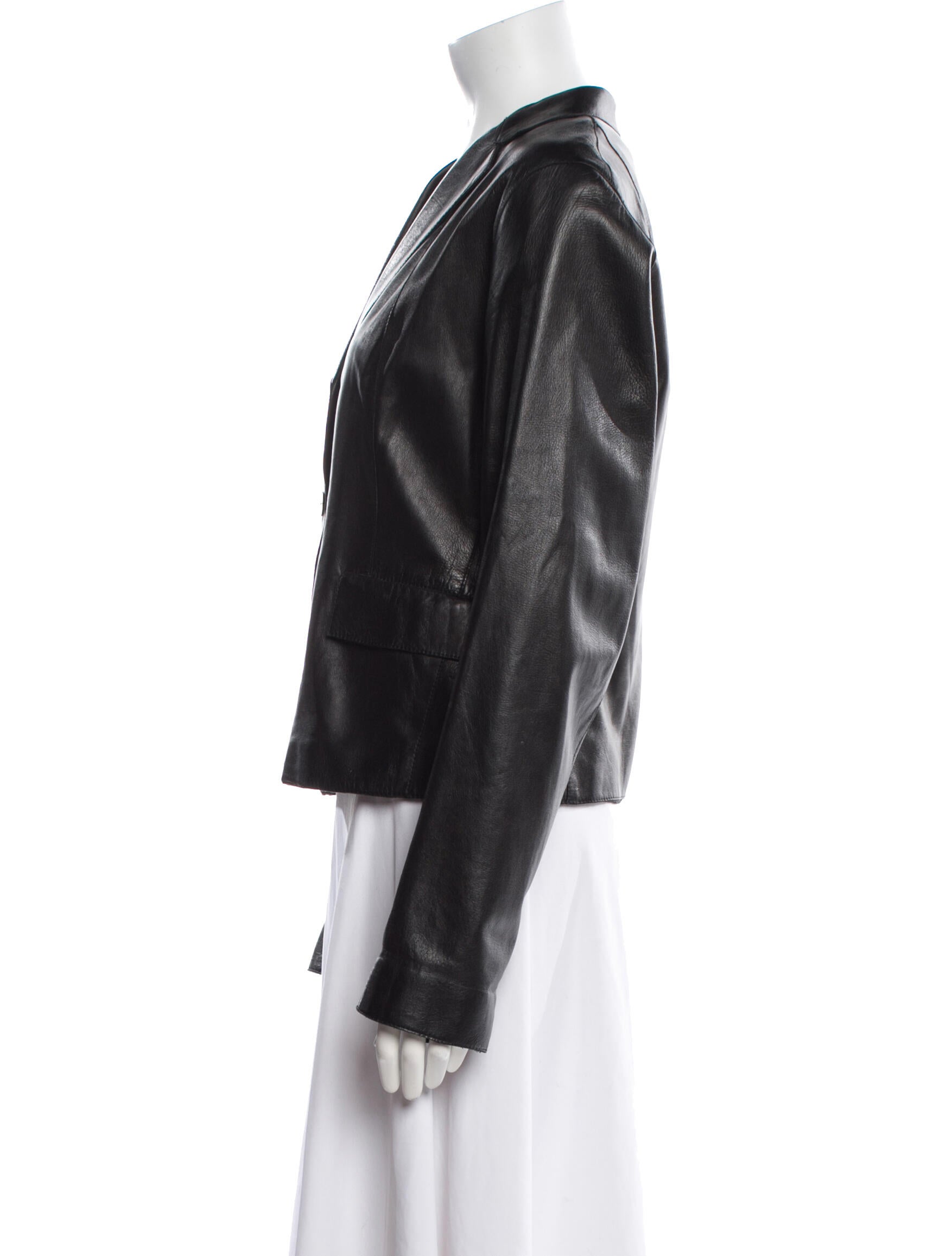Donna Karan Lambskin Evening Jacket
