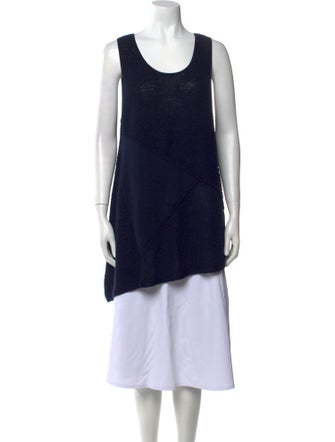 Donna Karan Scoop Neck Sleeveless Tunic