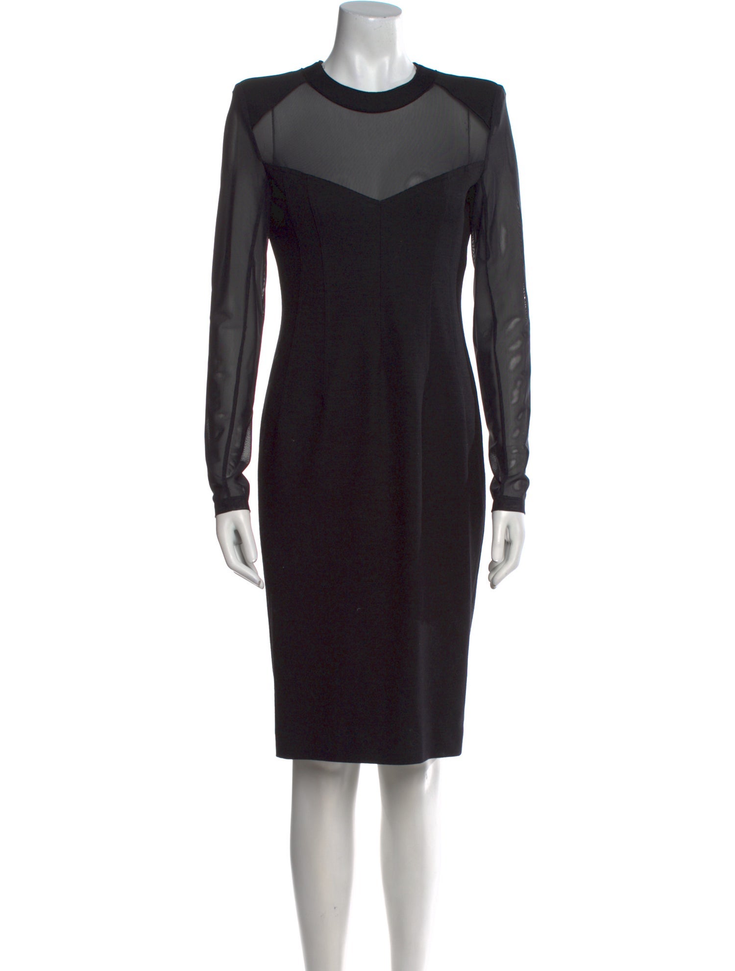 Donna Karan Wool Knee-Length Dress