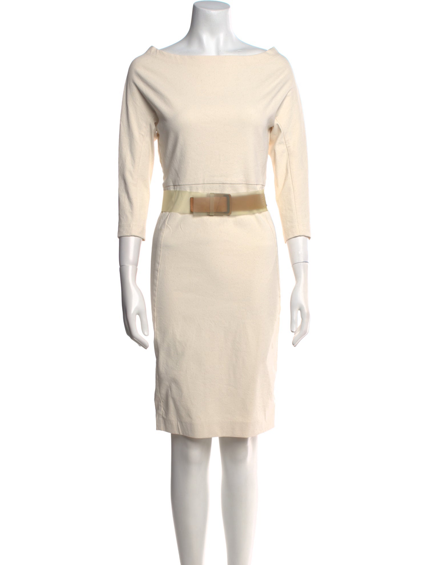 Donna Karan Linen Knee-Length Dress