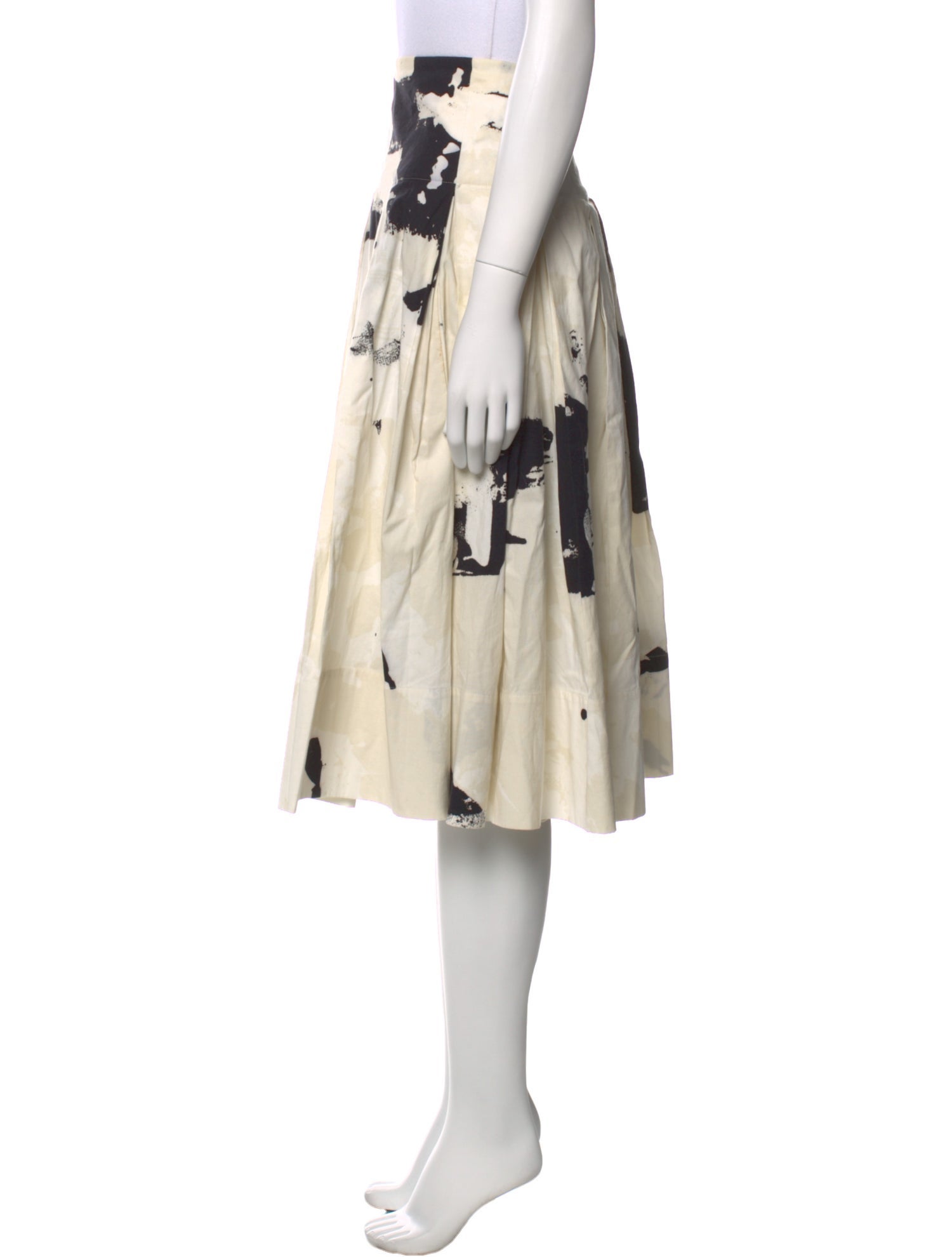 Donna Karan Printed Midi Length Skirt