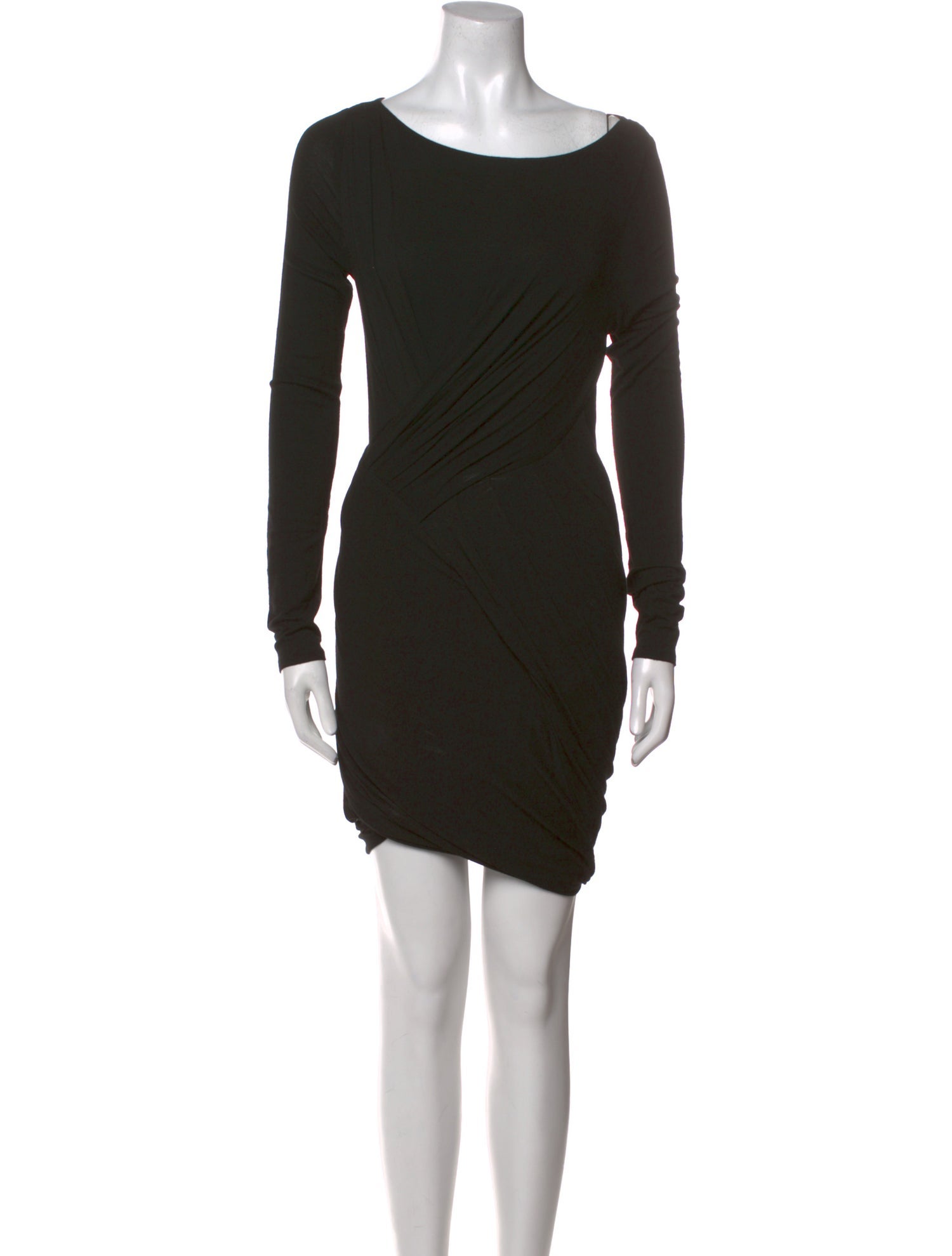 Donna Karan Bateau Neckline Mini Dress