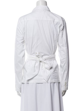Donna Karan Long Sleeve Button-Up Top