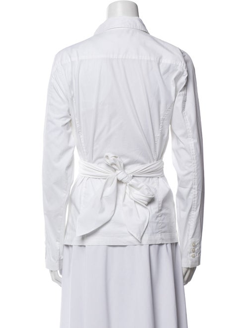 Donna Karan Long Sleeve Button-Up Top