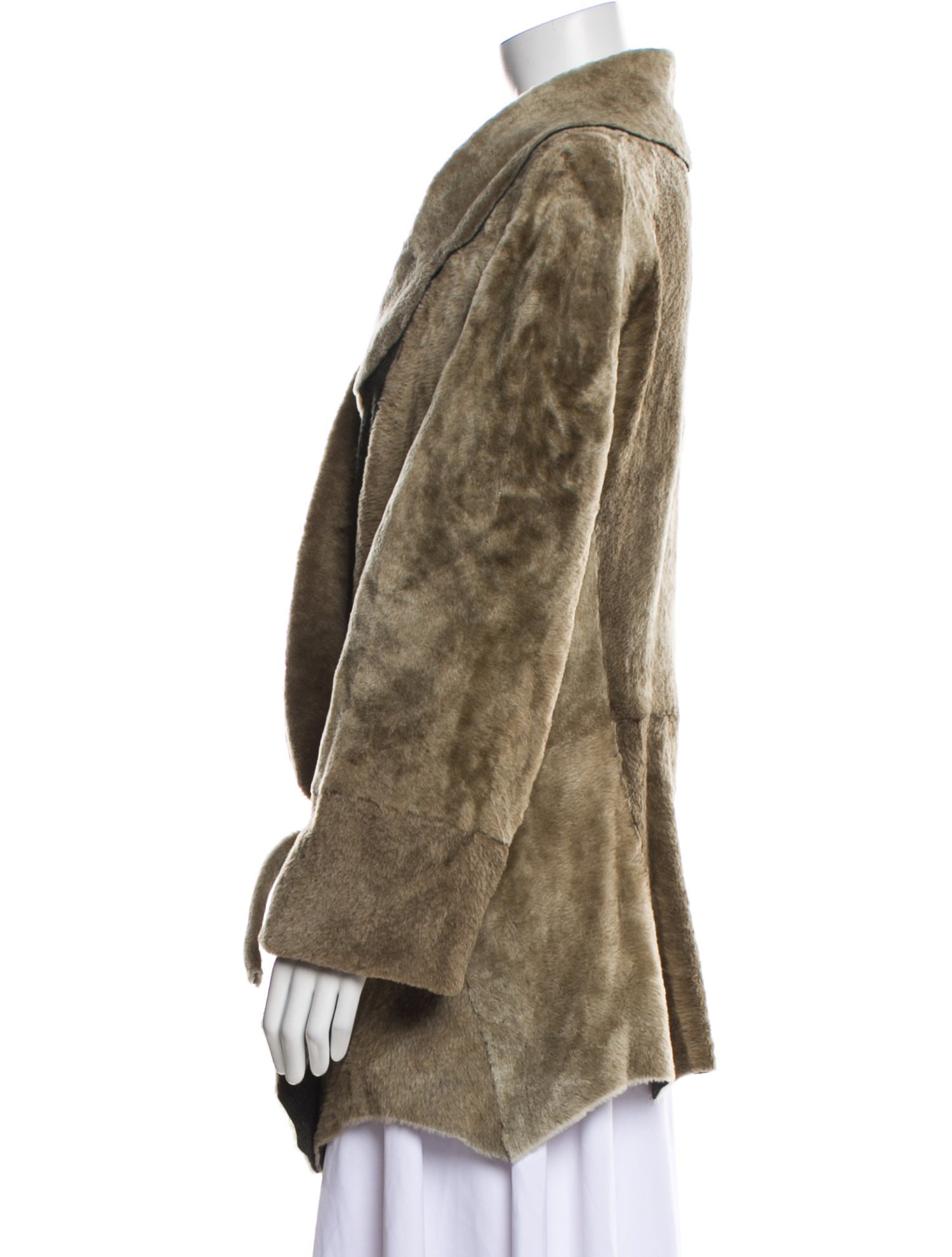 Donna Karan Lambskin Faux Fur Jacket