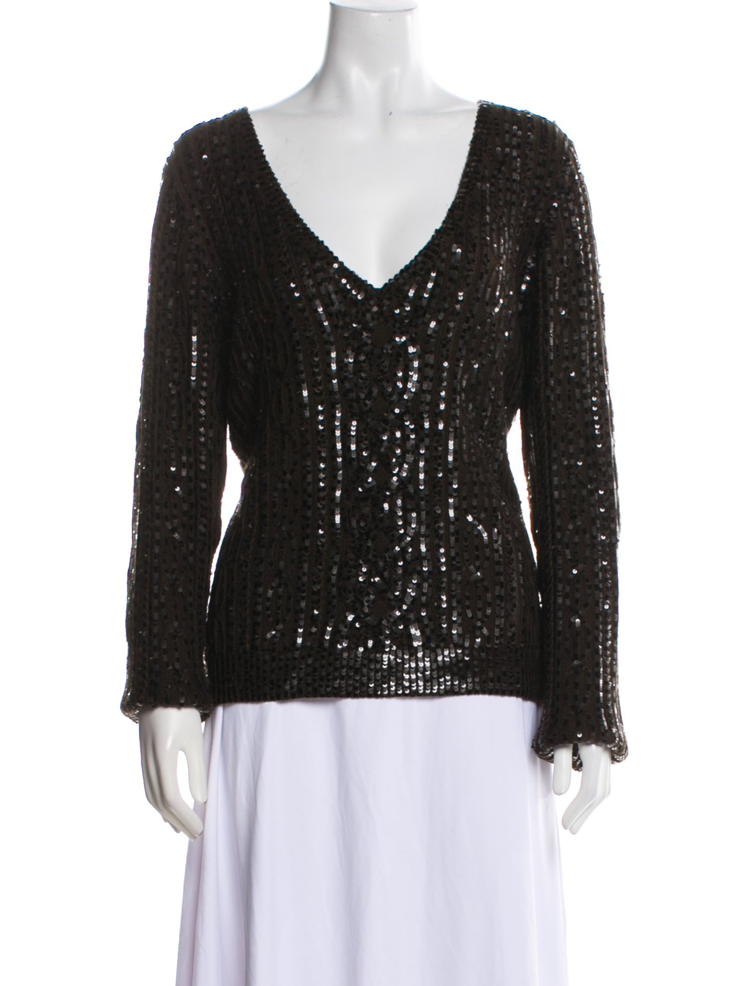 Donna Karan Cashmere V-Neck Sweater