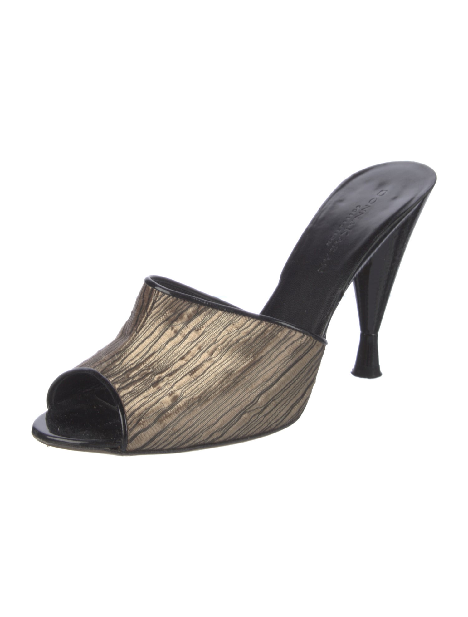 Donna Karan Leather Slides