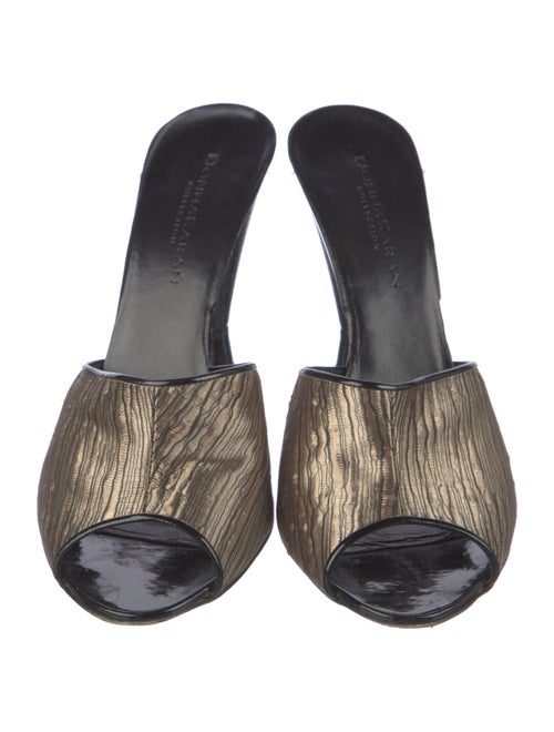 Donna Karan Leather Slides