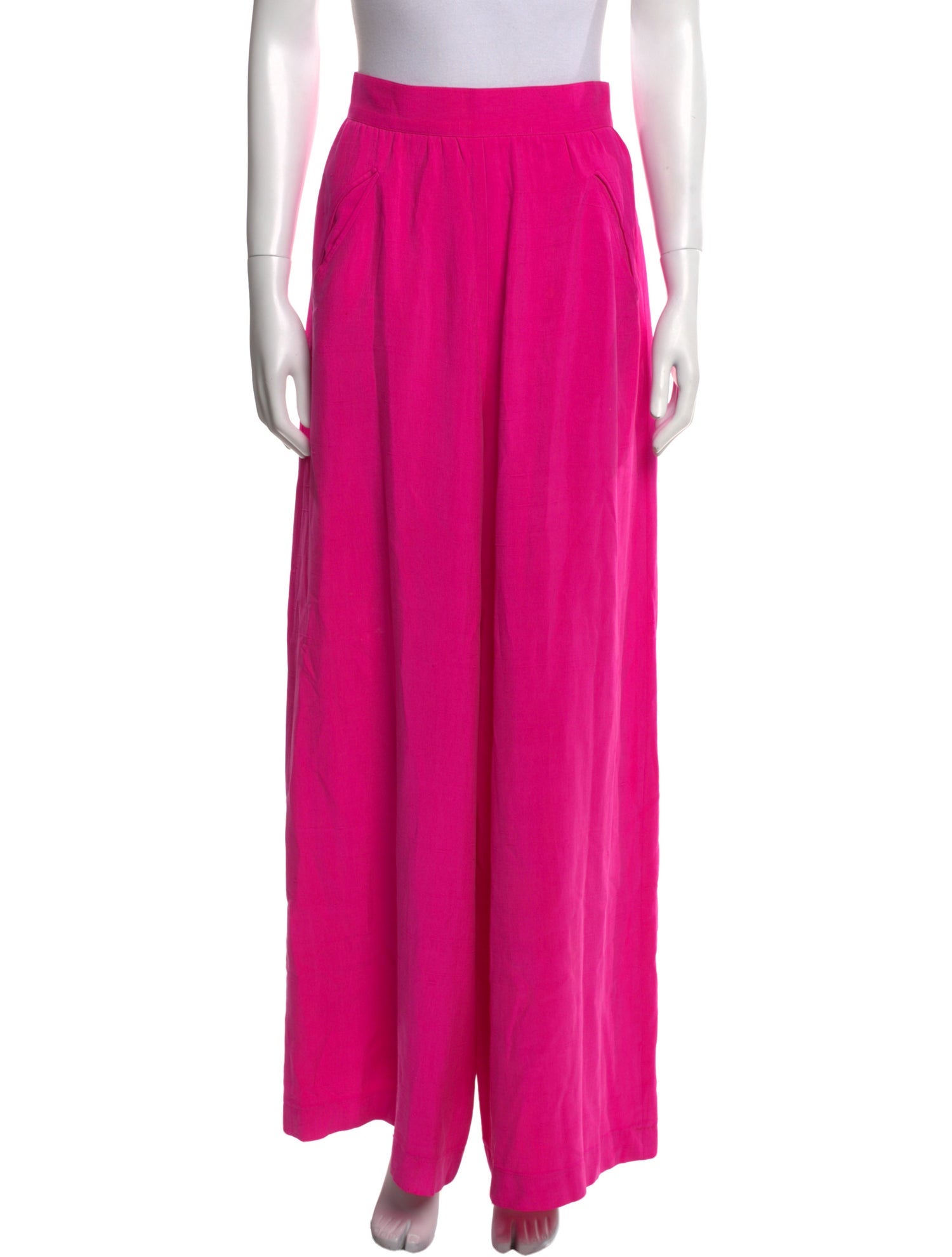 Donna Karan Silk Wide Leg Pants