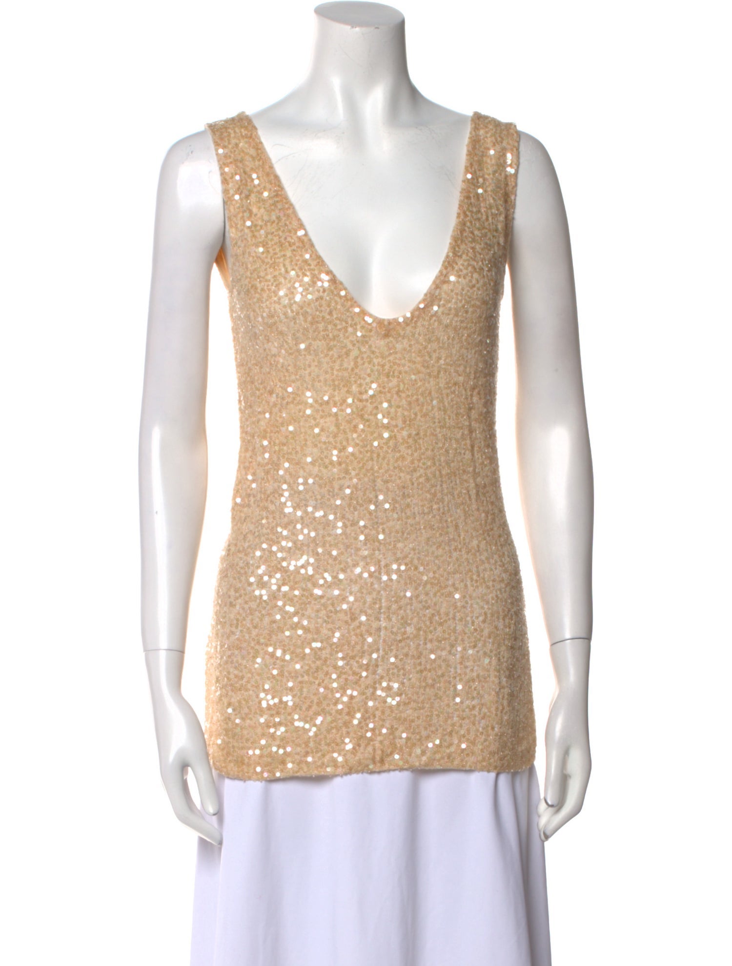 Donna Karan Cashmere V-Neck Top